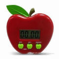 Promotional Digital Countdown Timer in Apple Shape, with Large Space for Printing